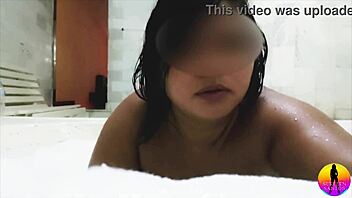 Latina Nurse Muse Masturbates in Bubble Bath Showcasing Her Giant Ass