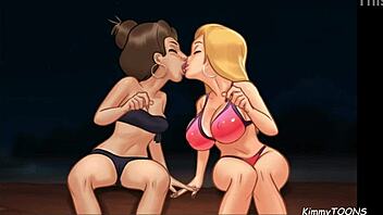 Cheerleader's beach party turns into a wild summer fantasy