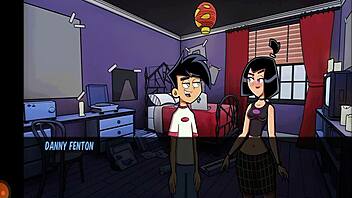 Dança em Grupo de Amity Park Virando Quarteto Gozada no Hentai Anime