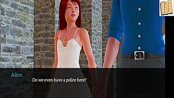 In my new family, the teen with small tits explores hentai adventures