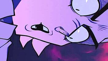 vampira sucking cum in hentai