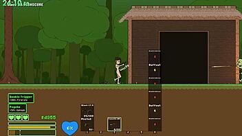 Jungle captivity: a pixel anime adventure in the forest