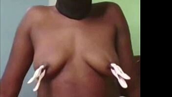 Black beauty Cyndy as a black slave gets flogged and fucked by her master