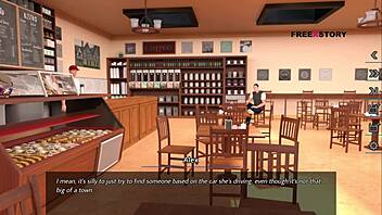 alex drills nora in all holes inside bathroom game scene