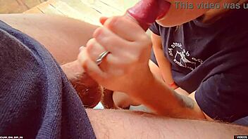 creamy load spills on my panties after intense rubbing session  