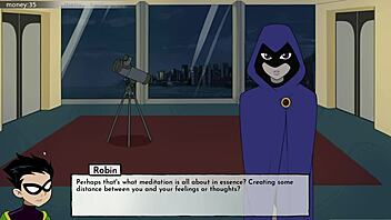 Teen Titans animated series, Raven's solo play scene