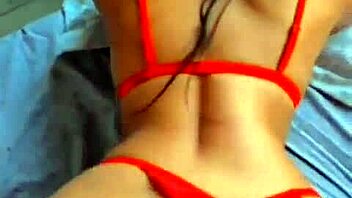 wow, this hottie in red lingerie gives the hottest group action ever with latina flair