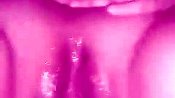 Fisting my wife's tight pussy with intense deep thrusts.