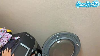 fucked my step-sister while doing laundry in cowgirl position.