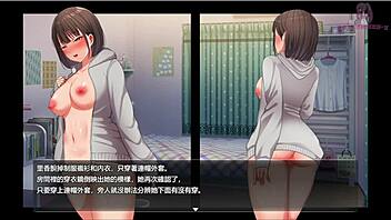 Exposing Genitals In Front Of Pole Excites Her In Night Walk 5!