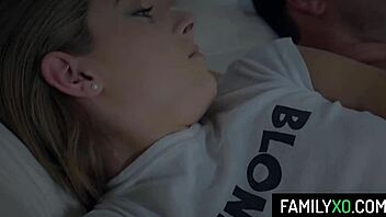 Taboo stepfamily sex with horny stepdaughter and her old stepdad