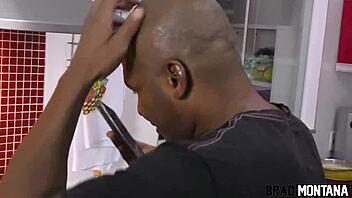 From romantic dinner to wild anal fucking with monster cock