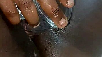 I Love Watching This Ebony Babe With Big Ass And Tits Squirt Solo With Dildo And Toys