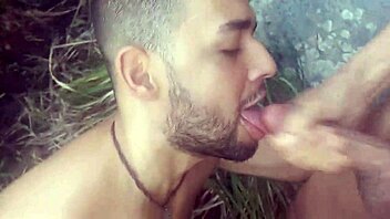 Brazilian fishermen sneak a hard bang on rocky beach