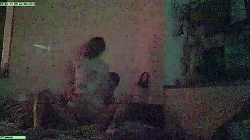 Step-sister caught on spy cam in solo action