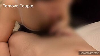 I made my wife cosplay in school swimsuit and strip wet with juices