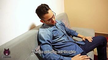 Me and my roommate sharing a cock, previous fun