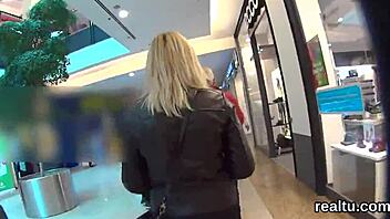 i seduced the adorable czech teen in the shopping centre and banged her pov
