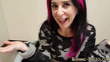 Goth Emo Slut Gets Her Pussy Fisted