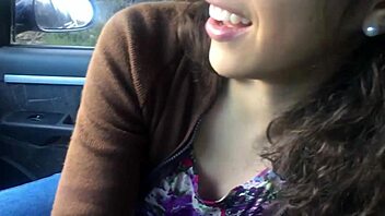 First Time Blowjob In Car!