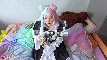 watch this cute maid masturbate in her uniform