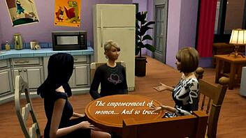 3D animated friend action with a twist of The Sims 4