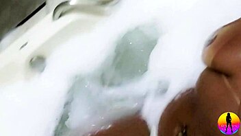 Latina Nurse Muse Masturbates in Bubble Bath Showcasing Her Giant Ass