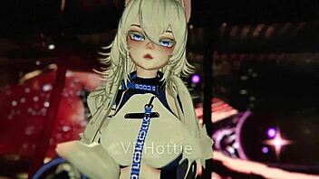 Cyber Babe Teases With Lap Dance Before Clothes Rip for Intense Space Fuck in Vrchat