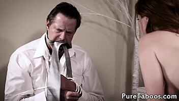 Cheating Wife Sucks BBC While Husband's Tied Up