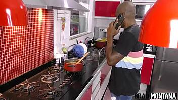 From romantic dinner to wild anal fucking with monster cock