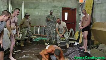Army studs groupfuck after wrestling 😈