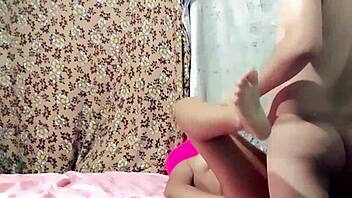 hermanastra has romantic sex with me at home