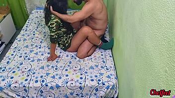 Stepbrother Sneaks a Hard Fuck with Beautiful Soldier While Stepfather’s Away