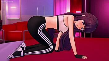 Fern in Sport Clothes Endures Intense Uncensored Quickie Sex