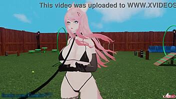 catgirl trained to suck huge cock and squirt 😻