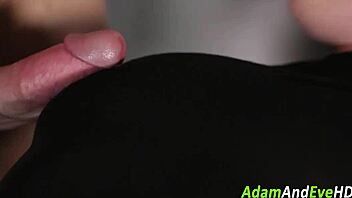 Blonde babe tugs facial