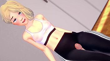 Sweaty Spider Gwen craves rest while licking a cock