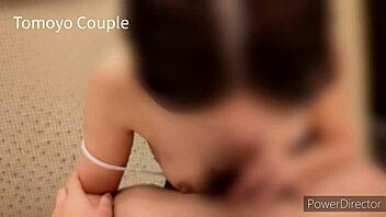 I made my wife cosplay in school swimsuit and strip wet with juices