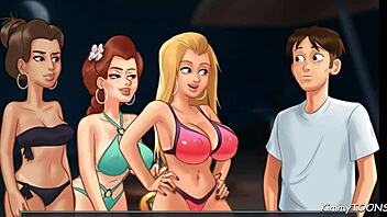 Cheerleader's beach party turns into a wild summer fantasy