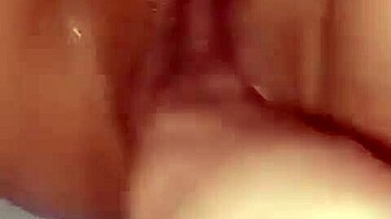 Fisting my wife's tight pussy with intense deep thrusts.