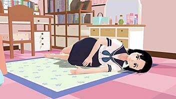 Anime School Girl Gravure in Sailor Uniform?