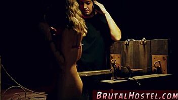 Man, this naive 18+ got held down rough, fed up waiting for a taxi in extreme bondage