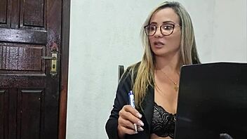 Bianca Naldy's erotic performance with a monster cock
