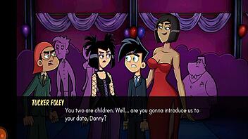 Amity Park Group Dancing Leads To Creampie Foursome In Anime Hentai