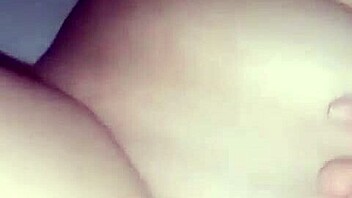 Fisting my wife's tight pussy with intense deep thrusts.