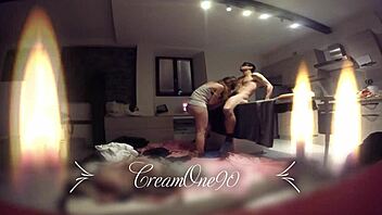 blowing slowly till he cums in her mouth