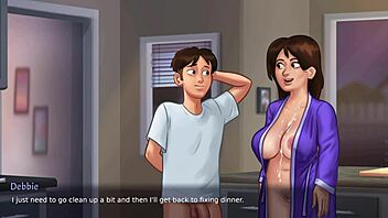 wanna know how stepmom debbie gets naughty in kitchen hentai?