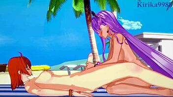 florence nightingale and astolfo intense futanari sex with bb summer and gudako