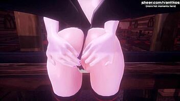 Cartoon MILF gets her anal desires fulfilled in game