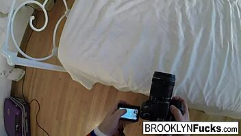 hot babe brooklyn uses a purple toy for self-pleasure